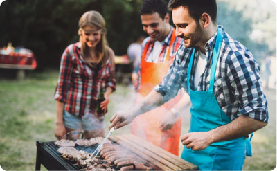 Barbecues outside